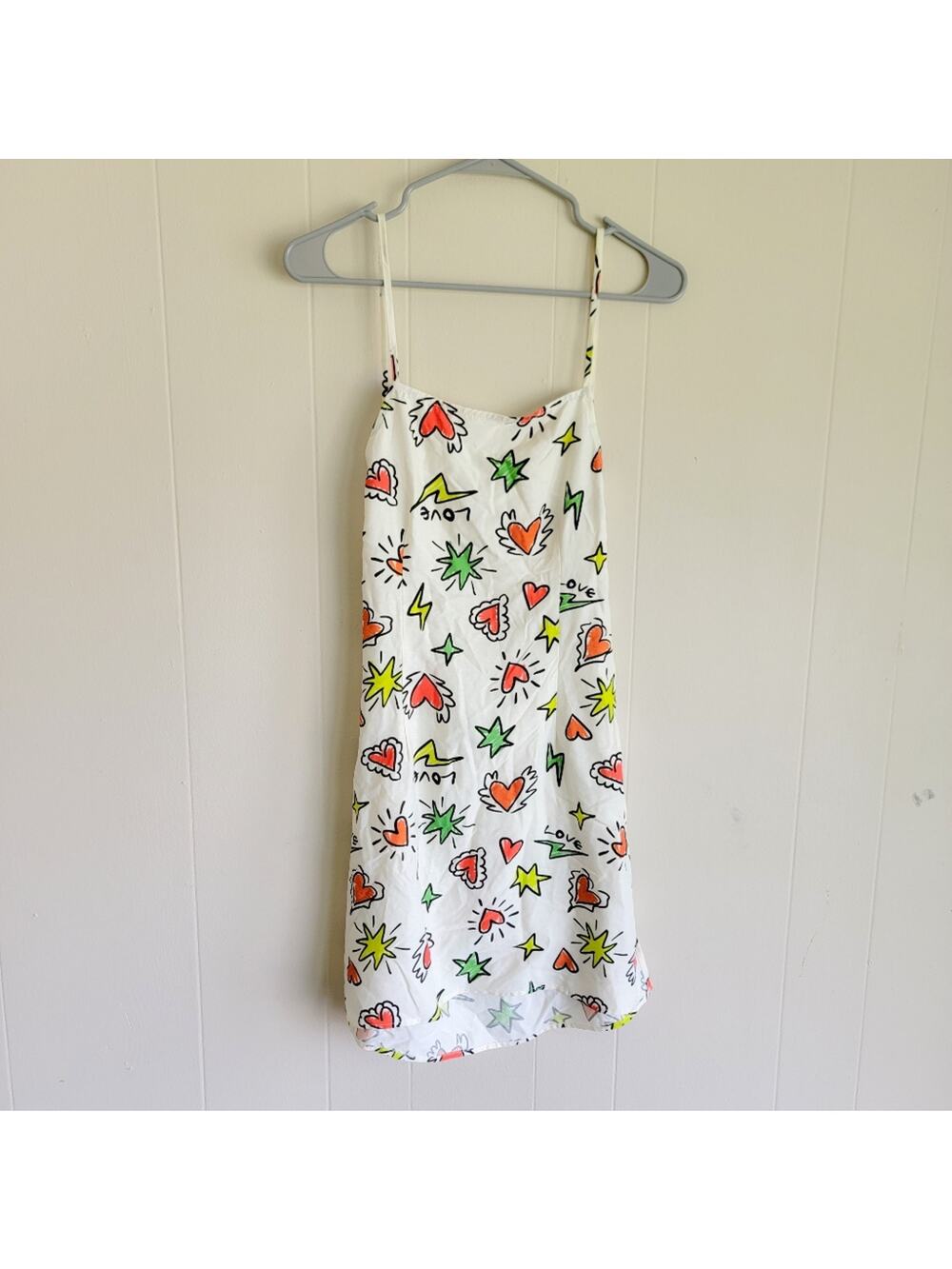 ASOS Design Colorful Graphic Mini Slip Dress
